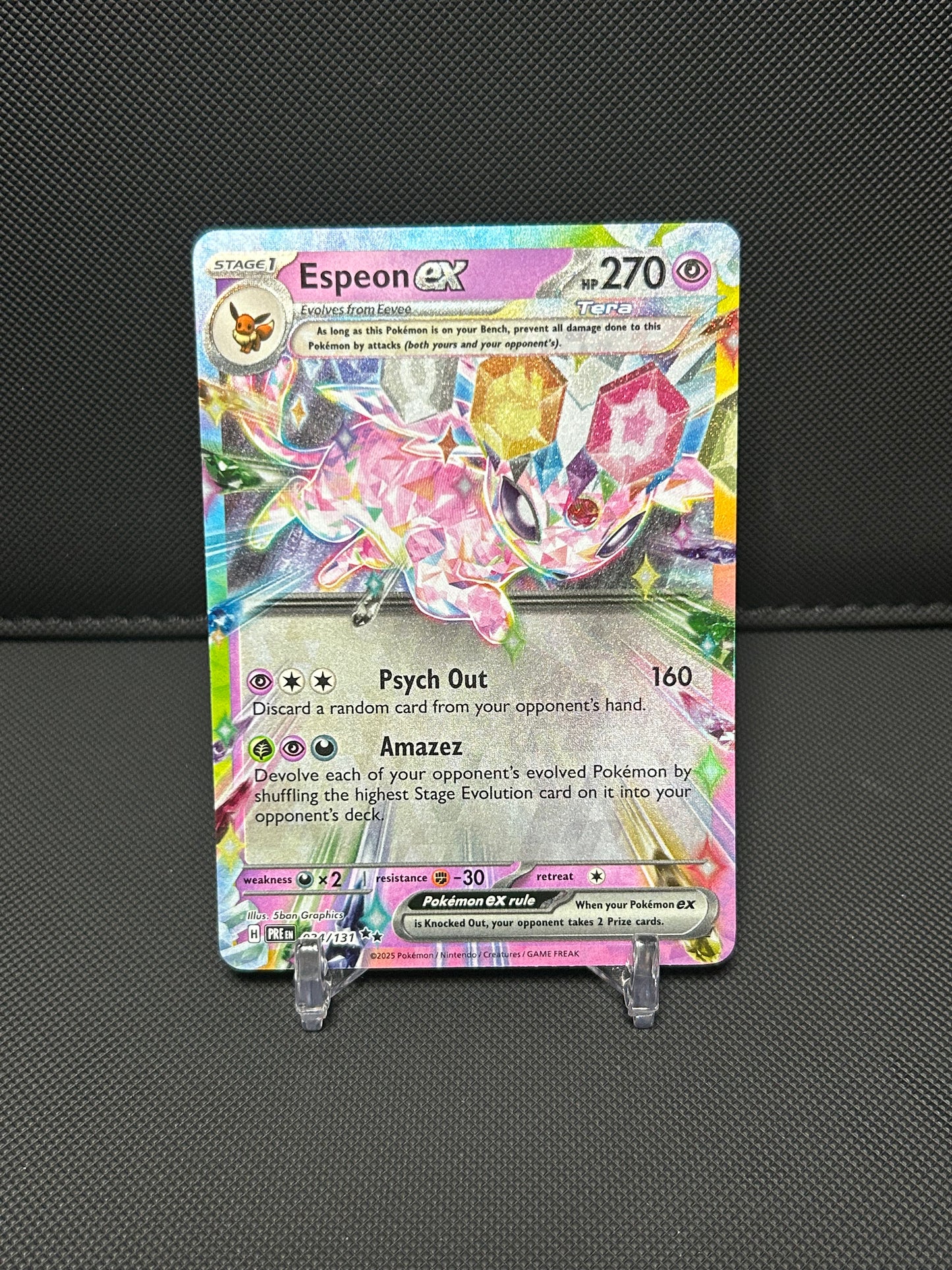 Espeon ex - 034/131 - SV: Prismatic Evolutions (PRE) - NEAR MINT
