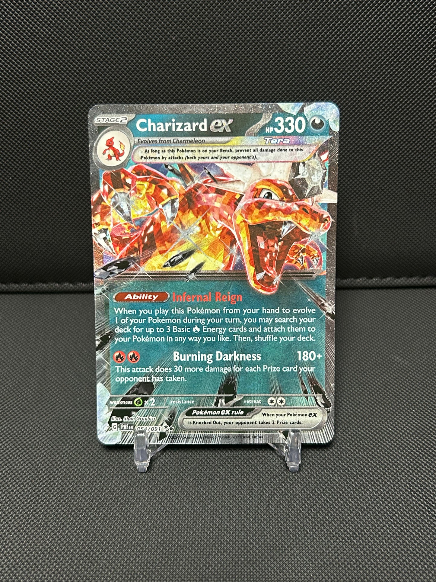 Charizard ex - 054/091 - SV: Paldean Fates (PAF) - NEAR MINT