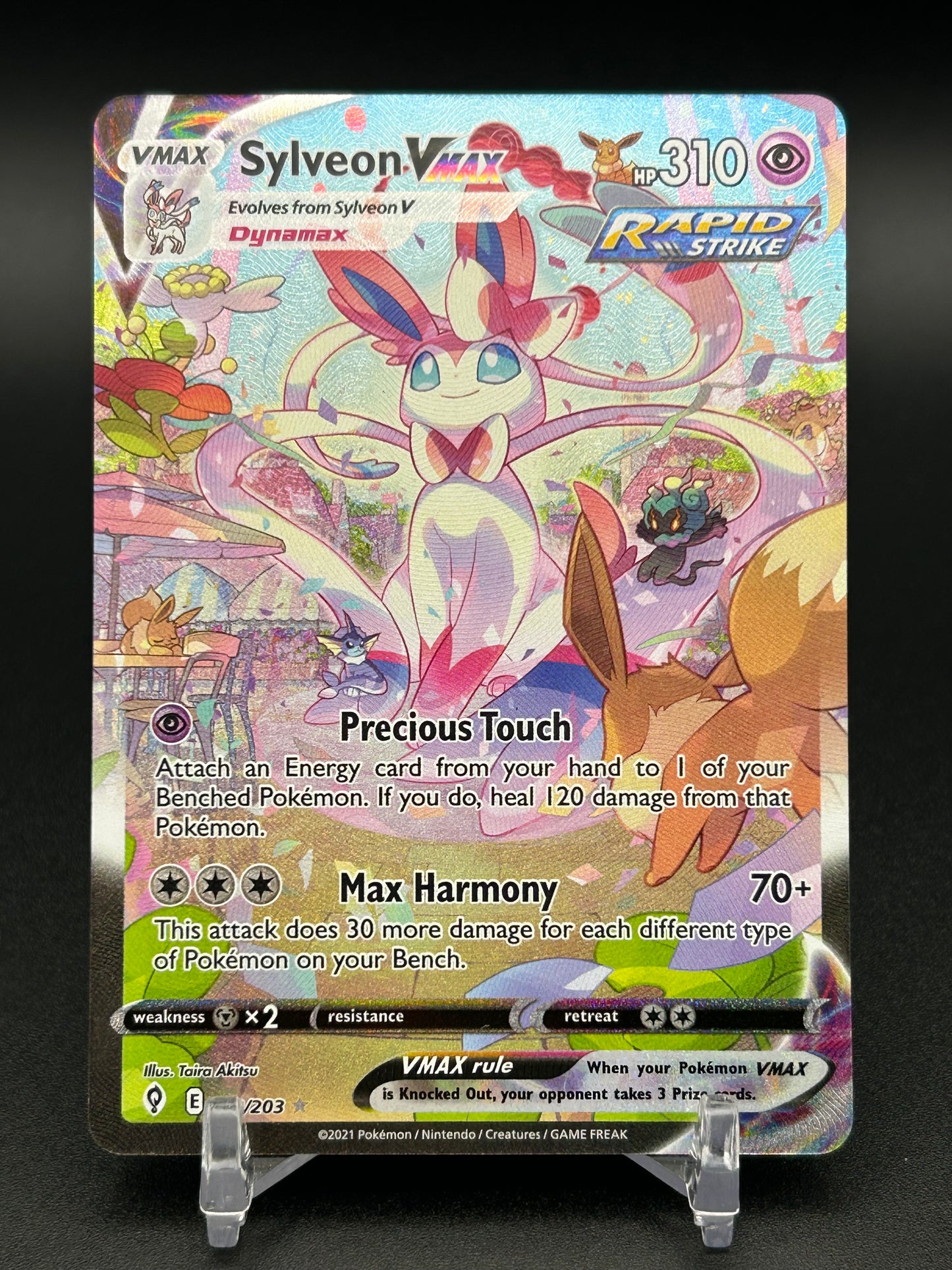 Sylveon VMAX (Alternate Art Secret) - SWSH07: Evolving Skies (SWSH07) -NEAR MINT