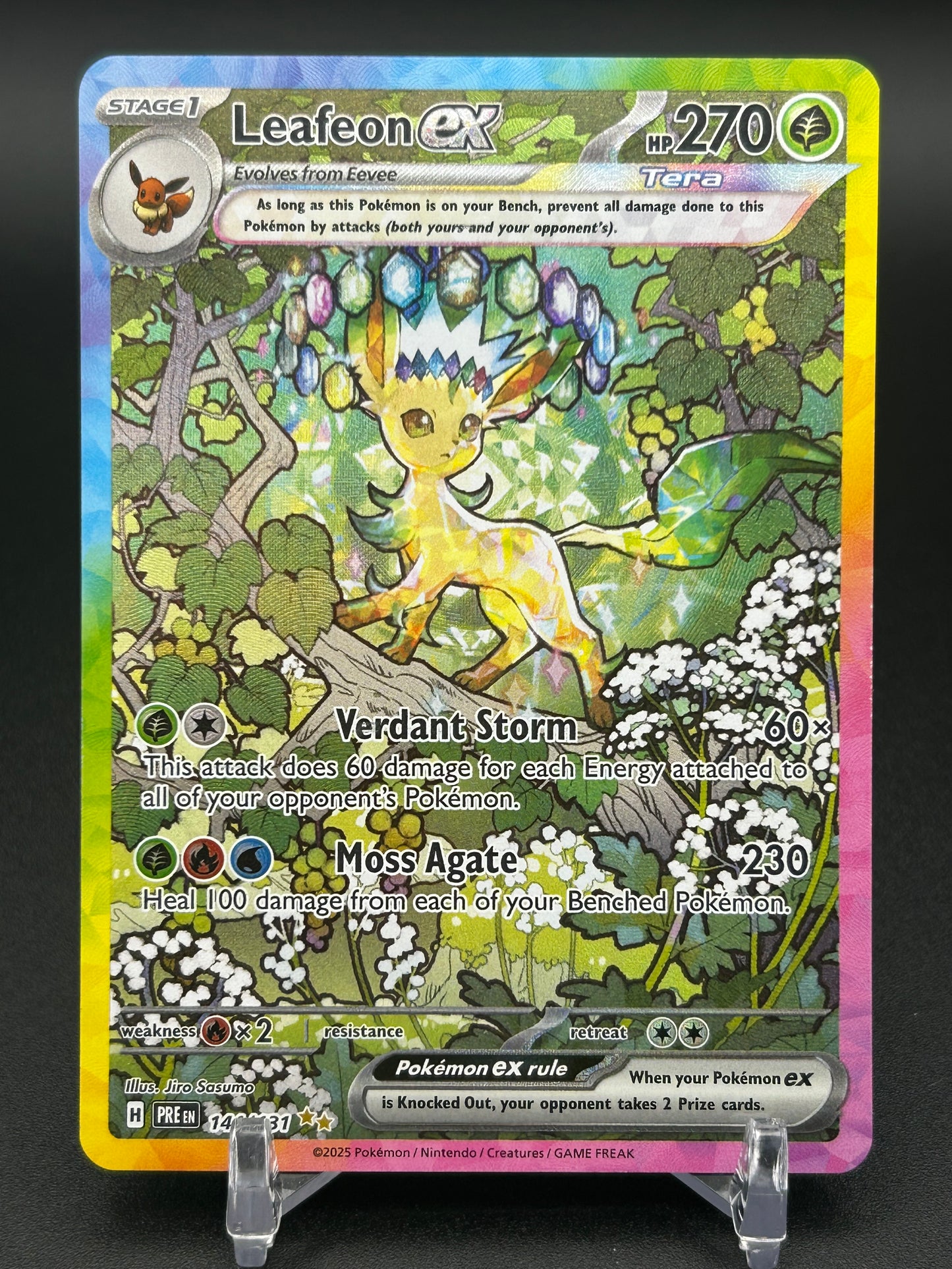 Leafeon ex - 144/131 - SV: Prismatic Evolutions (PRE) - NEAR MINT