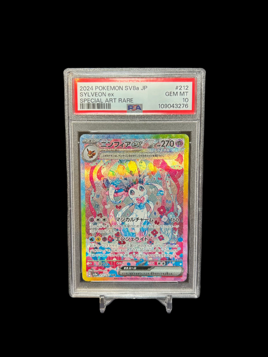 PSA GEM MT 10 - Slyveon ex SAR | Japanese Terastal Festival | 212/187