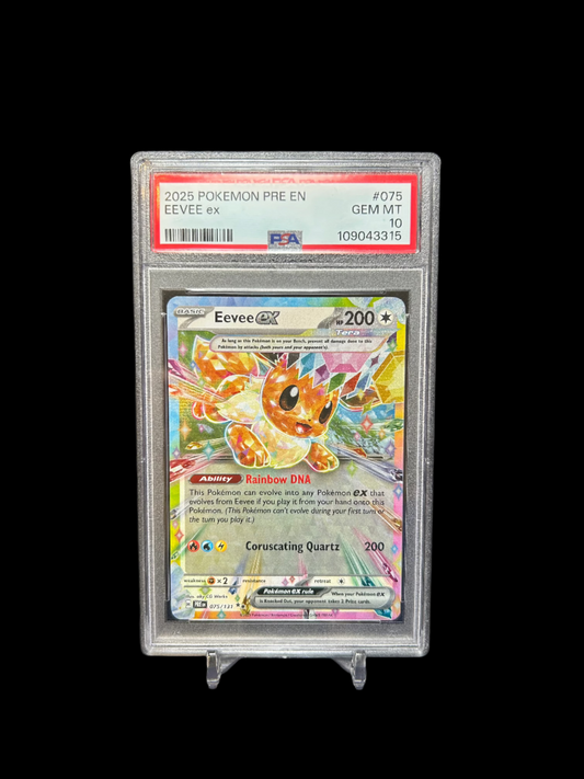 PSA GEM MT 10 - Eevee ex | English Prismatic Evolutions | 075/131