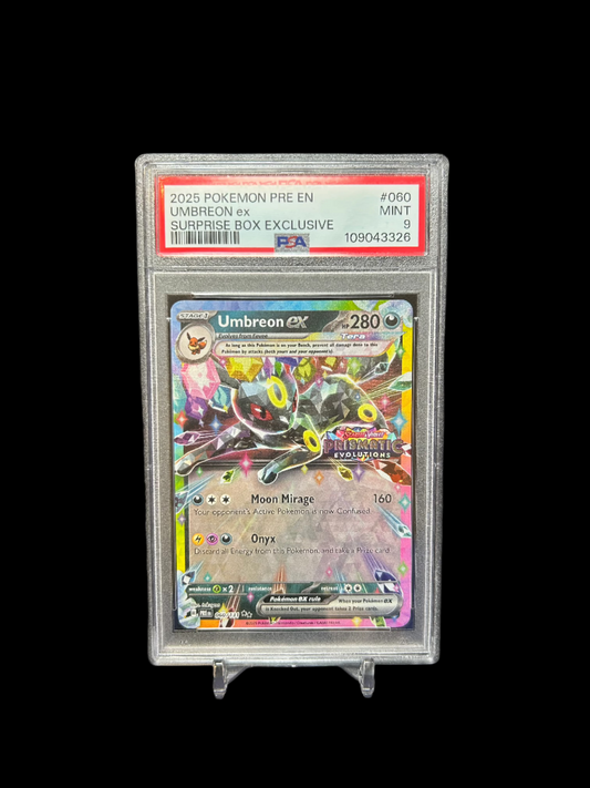 PSA MINT 9 - Umbreon ex (Stamped) | English Prismatic Evolutions | 60/131