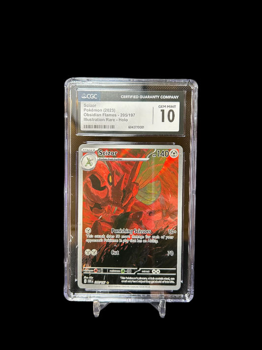CGC GEM MINT 10 - Scizor IR | English Obsidian Flames | 205/197