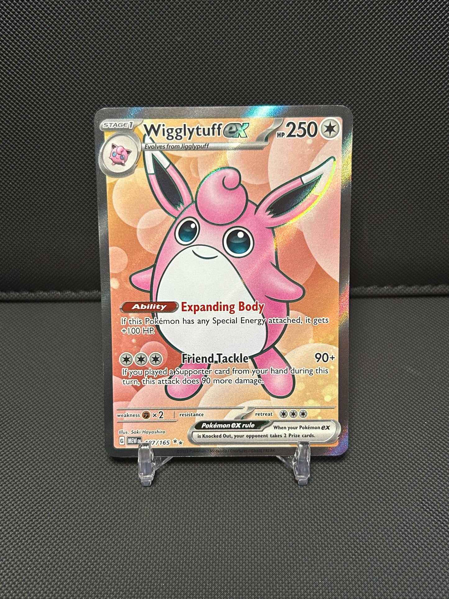 Wigglytuff ex - 187/165 - SV: Scarlet & Violet 151 (MEW) - NEAR MINT #1