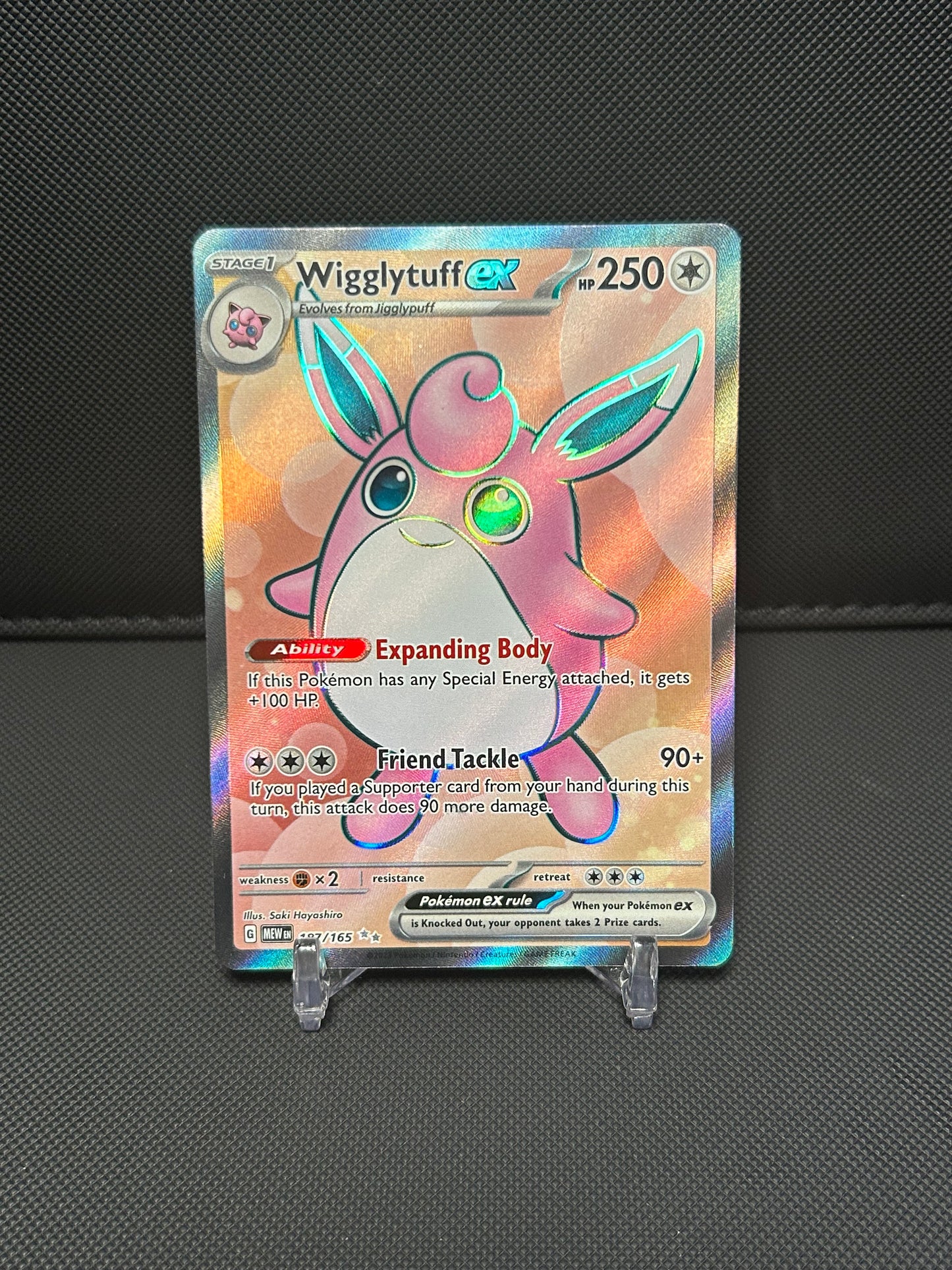 Wigglytuff ex - 187/165 - SV: Scarlet & Violet 151 (MEW) - NEAR MINT #2