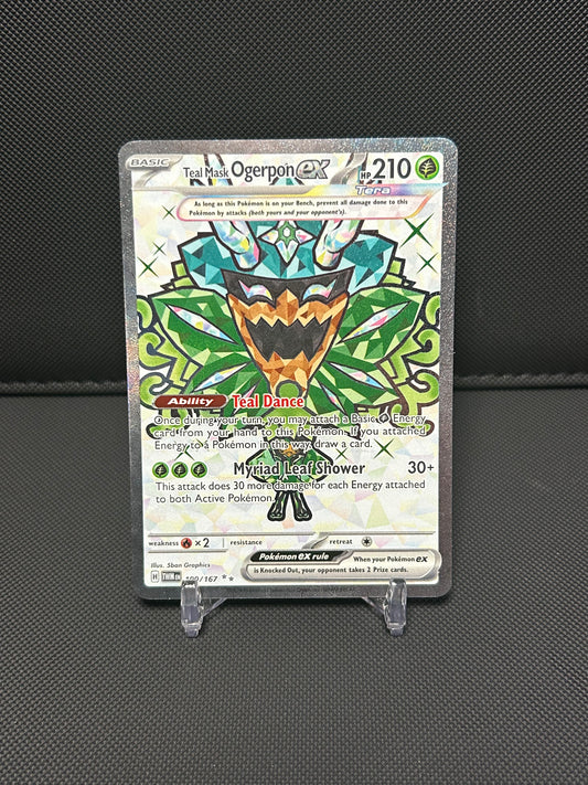 Teal Mask Ogerpon ex - 190/167 - SV06: Twilight Masquerade (TWM) - NEAR MINT