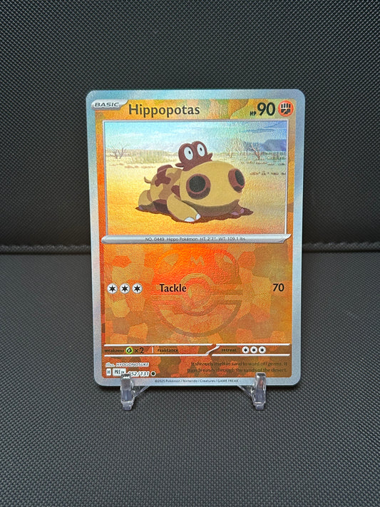 Hippopotas (Master Ball Pattern) - SV: Prismatic Evolutions (PRE) - NEAR MINT