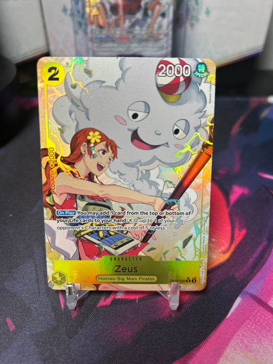 Zeus (Alternate Art) - A Fist of Divine Speed (OP11) - NEAR MINT